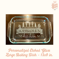 Personalized Etched Glass Bakeware 13x9 in.