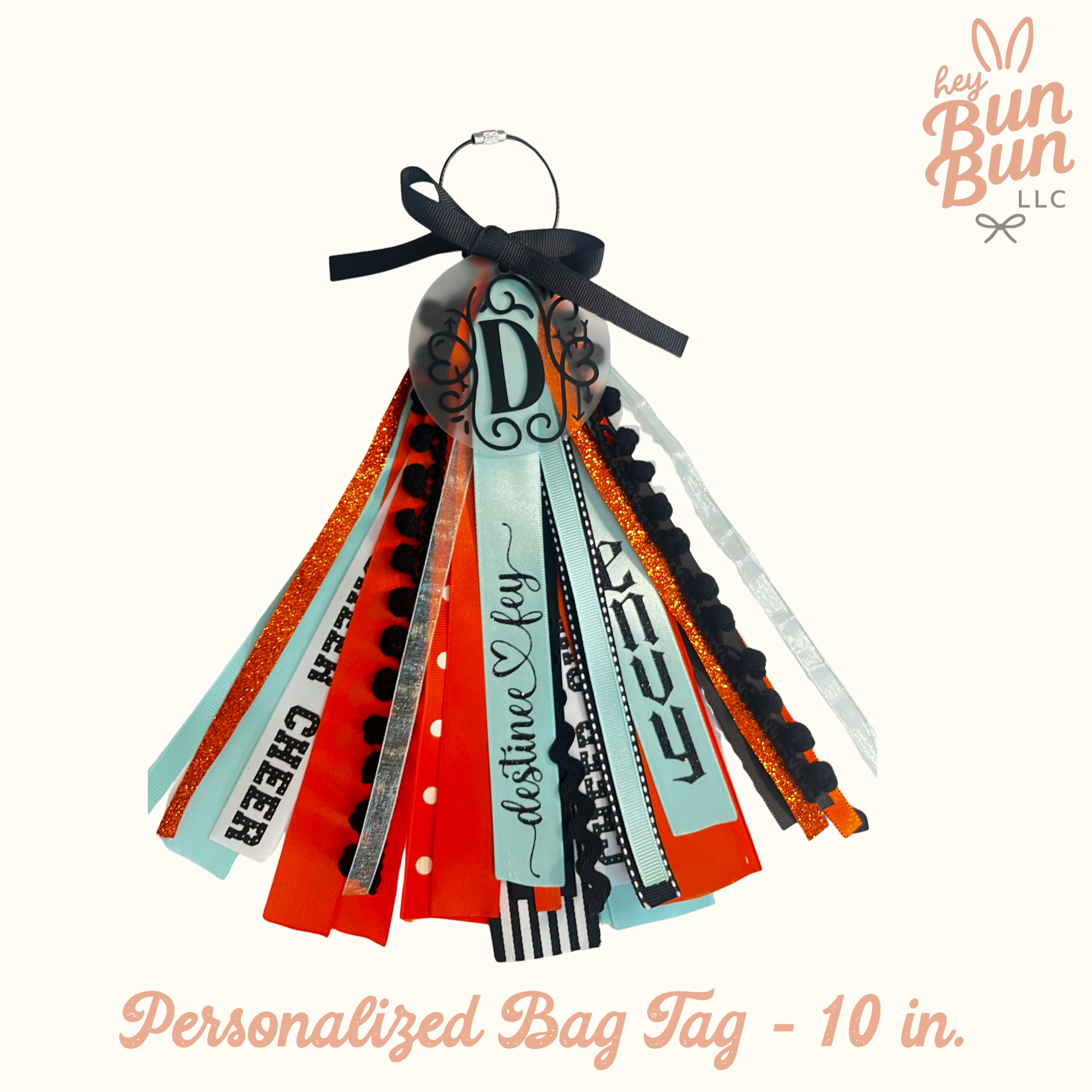 Personalized Ribbon Bag Tags - 10 in.