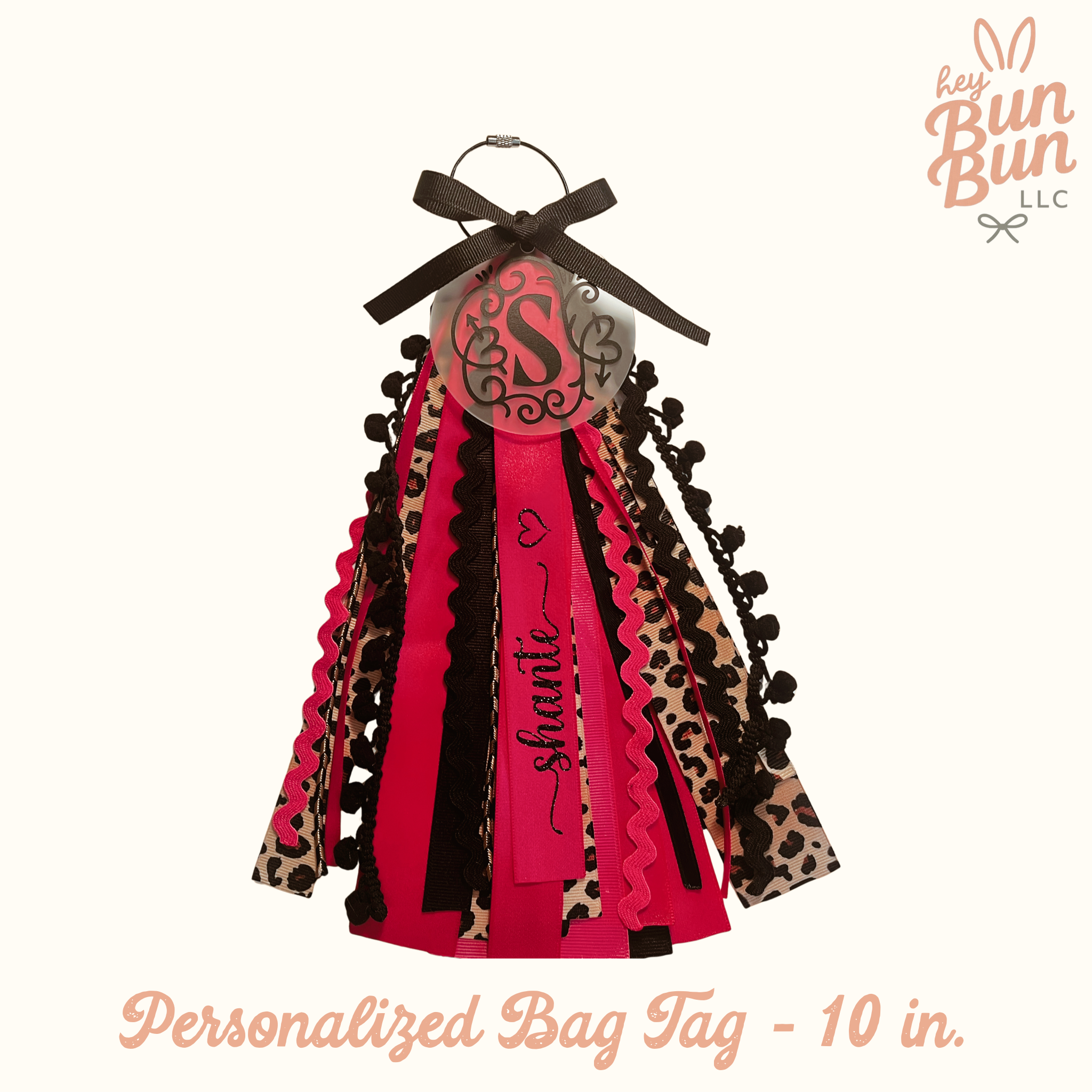 Personalized Ribbon Bag Tags - 10 in.
