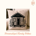 Our House Personalized Throw Pillow - Custom Family Name & Established Year