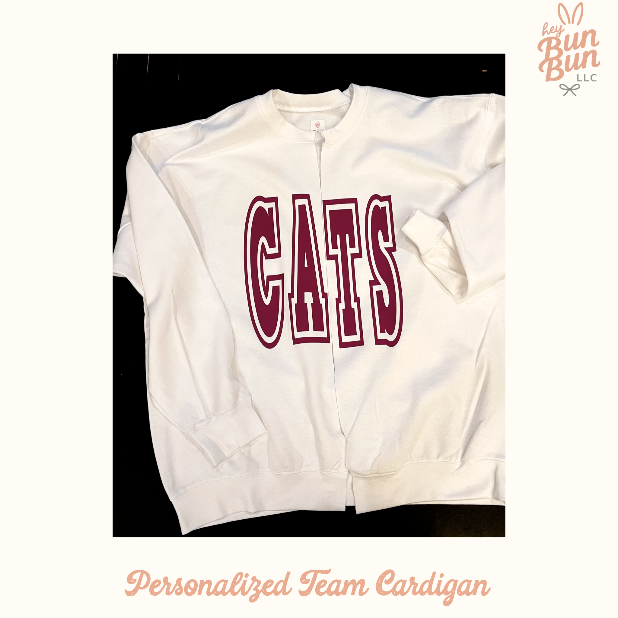 Personalized Team Spirit Wear Cardigan