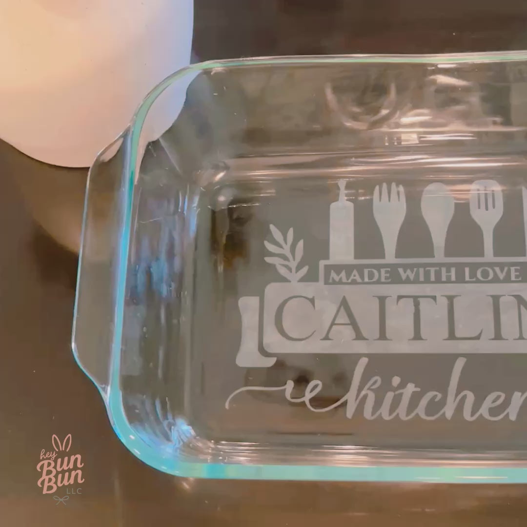 Personalized Etched Glass Bakeware 13x9 in.